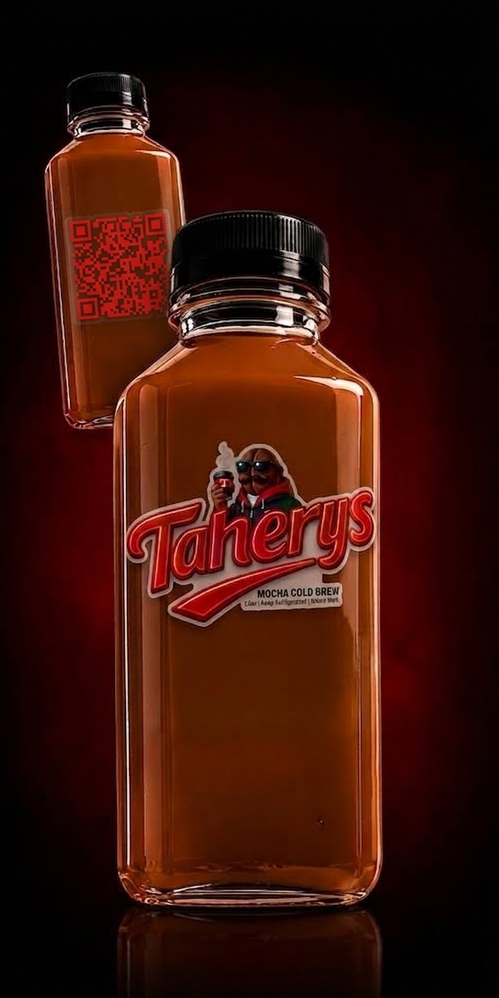 TAHERYS Mocha Cold Brew bottle
